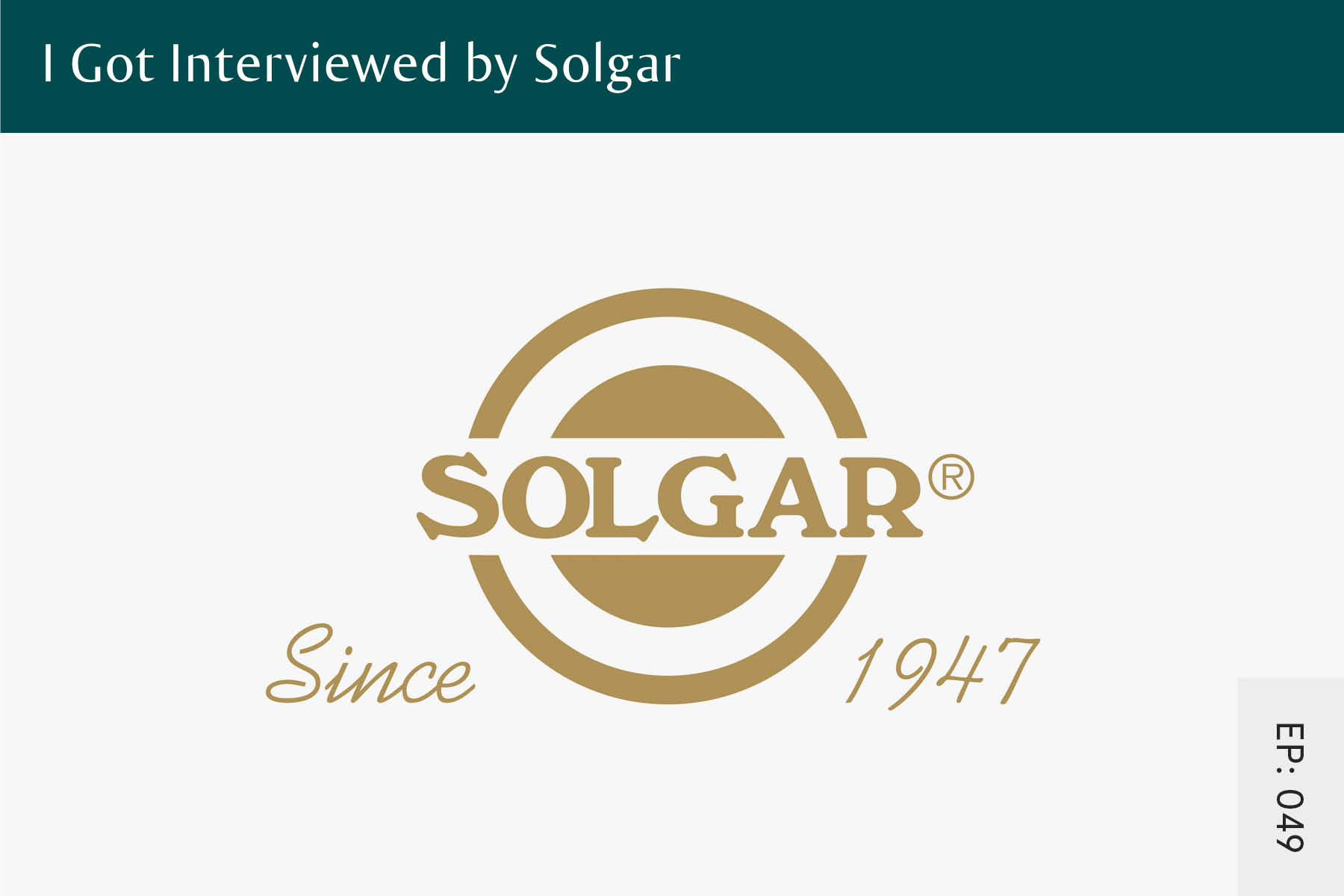 049: I Got Interviewed by Solgar - Seven Health: Eating Disorder Recovery and Anti Diet Nutritionist